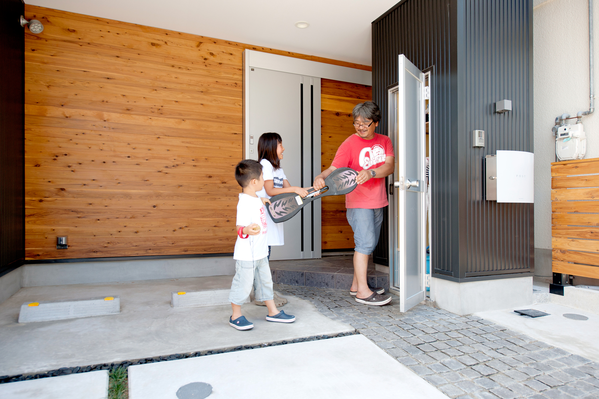 新築注文住宅　大阪府　自然素材　狭小住宅